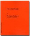 Francis Ponge - SOLLERS Philippe - Libristo