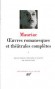 Oeuvres romanesques et thtrales compltes de Franois Mauriac T1 - Franois MAURIAC