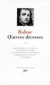OEUVRES DIVERSES. -  Tome 1 -  Honor de Balzac - Classique - Collection de la Pliade - BALZAC Honor De - Libristo