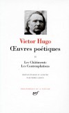 Oeuvres potiques de Victor Hugo -  T2 - Les Chtiments. Les Contemplations -  Victor Hugo - Classqiue - Collection de la Pliade  - HUGO Victor - Libristo