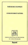 Cours de droit naturel - JOUFFROY Théodore - Libristo
