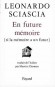 En future mémoire - Leonardo SCIASCIA
