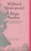 Elégie funèbre - SHAKESPEARE William - Libristo
