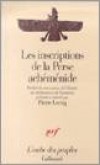 Les inscriptions de la Perse achéménide - Anonyme - Libristo