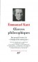 Oeuvres philosophiques d'Immanuel Kant T1 - Des premiers Ã©crits ( 1747-1762 ) (1763 ) Observations sur le beau et le sublime Ã  l'Ã©tude des rÃªves d'un visionnaire - La position du problÃ¨me critique - Classique - Collection la PlÃ©iade - Immanuel KANT