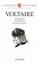 Romans et contes -  VOLTAIRE
