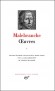 OEuvres de Nicolas de Malebranche - T1 -  Classique - Collection de la Pléiade - Nicolas MALEBRANCHE