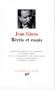 Récits et Essais de Jean Giono - (1895-1970) Ecrivain et scénariste français - Réunit les textes des livres non romanesques de Giono depuis ses débuts littéraires jusqu'en 1941 - Jean Giono - Classique - Collection de la Pléiade - Jean GIONO