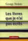 Les livres que je n'ai pas écrits - George STEINER