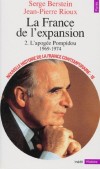 Nouvelle histoire de la France contemporaine - Tome 18 -  La France de l'expansion - Tome 2, L'apogée Pompidou 1969-1974 -  Jean-Pierre Rioux , Serge Berstein  - Histoire, France - Berstein - Libristo