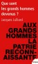 Que sont les grands hommes devenus ? - Un essai percutant sur la crise politique française vue à travers une analyse politique et historique de la "dépersonnalisation du pouvoir" - JULLIARD JACQUES  - Politique, économie, France - Jacques Julliard