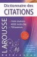 Dictionnaire des Citations françaises - 7 000 citations - 700 auteurs - 4000 mots clés - Robert Carlier, Jean-Louis Lalanne, Pierre Josserand, Samuel-S de Sacy - Langues, français, dictionnaire